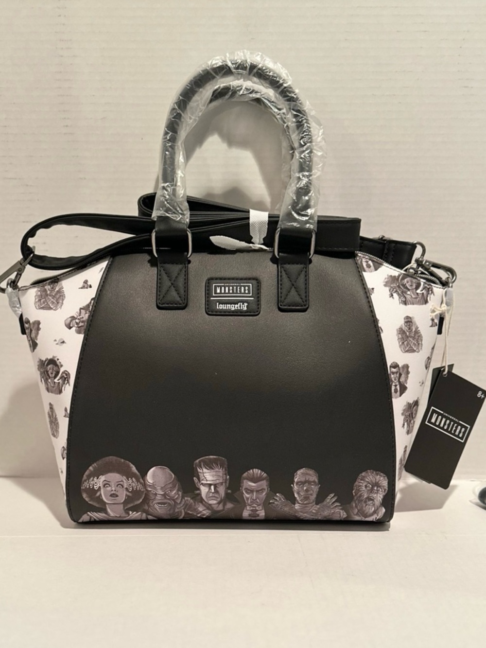 Loungefly NWT Universal Monsters Satchel Bag & Tech Wallet - Picture 4 of 9